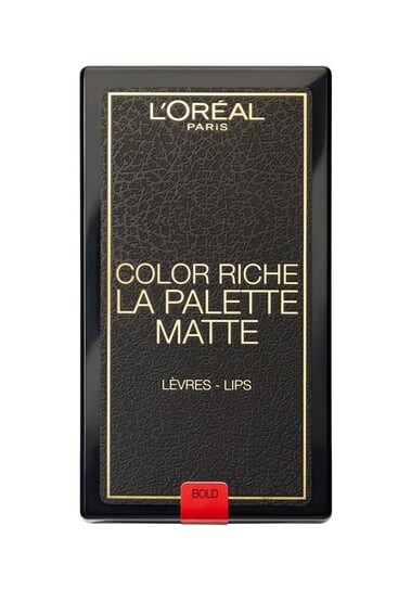 Палетка помад Bold, 6х1 г L'oreal Paris, Color Riche La Palette Matte Lips, L'oréal Paris
Палетка помад Bold, 6х1 г L'oreal Paris, Color Riche La Palette Matte Lips, L'oréal Paris