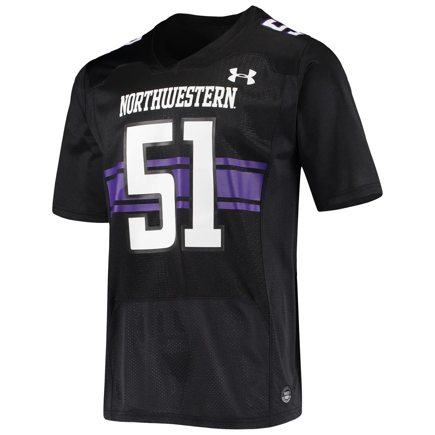 Мужская черная футболка с логотипом Northwestern Wildcats # 51, реплика, футбольное джерси Under Armour, Черный
Мужская черная футболка с логотипом Northwestern Wildcats # 51, реплика, футбольное джерси Under Armour, Черный