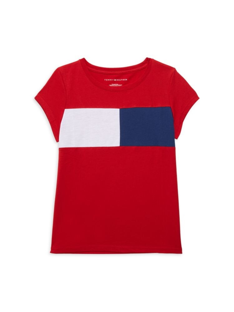 Футболка с круглым вырезом и логотипом для маленьких девочек Tommy Hilfiger, красный
Футболка с круглым вырезом и логотипом для маленьких девочек Tommy Hilfiger, красный