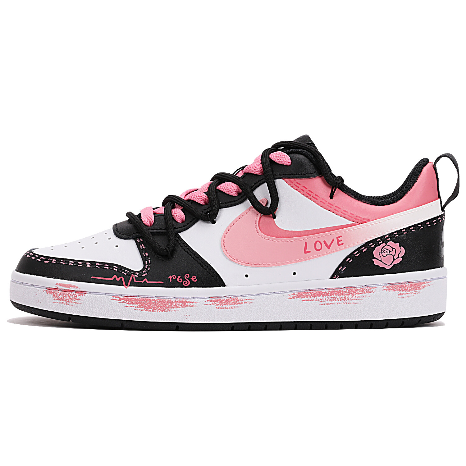Кроссовки Nike Court Borough 2 Skateboarding Shoes Women's Low-top Black/pink/white, черный
Кроссовки Nike Court Borough 2 Skateboarding Shoes Women's Low-top Black/pink/white, черный