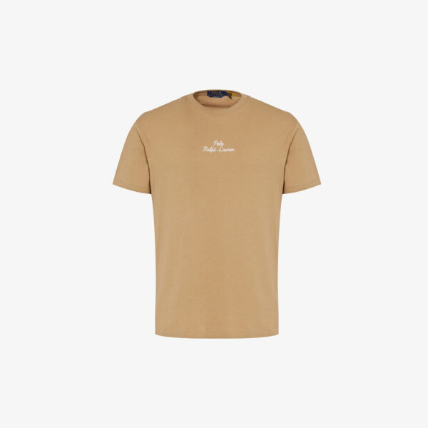 Футболка из хлопкового джерси с короткими рукавами и логотипом Polo Ralph Lauren, хаки
Футболка из хлопкового джерси с короткими рукавами и логотипом Polo Ralph Lauren, хаки