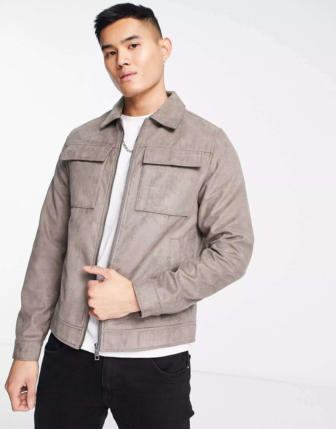 Коричневая куртка из искусственной замши с карманами Jack & Jones Essentials, Коричневый
Коричневая куртка из искусственной замши с карманами Jack & Jones Essentials, Коричневый