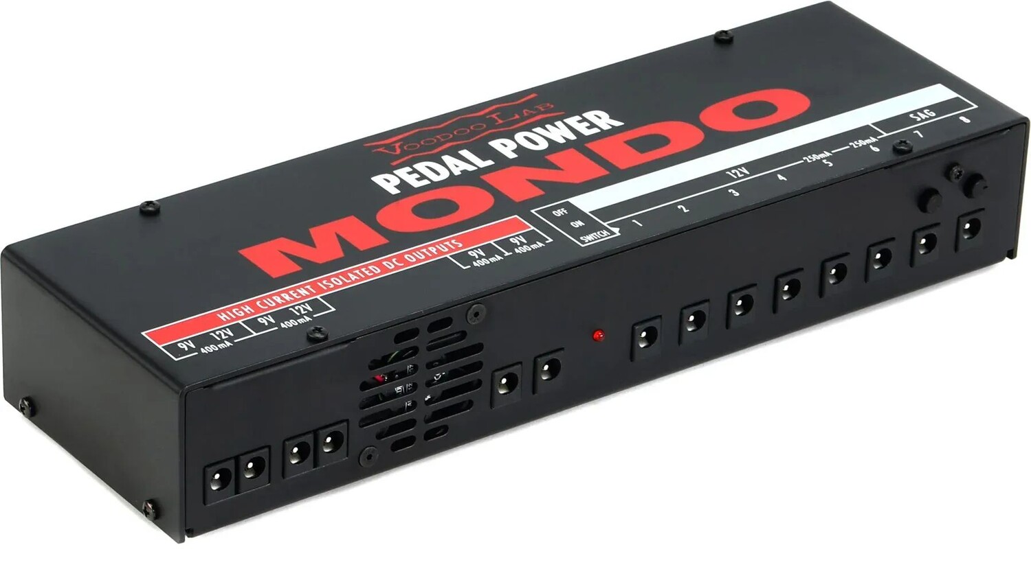 Voodoo Lab Pedal Power MONDO Изолированный источник питания для гитарной педали с 12 выходами
Voodoo Lab Pedal Power MONDO Изолированный источник питания для гитарной педали с 12 выходами