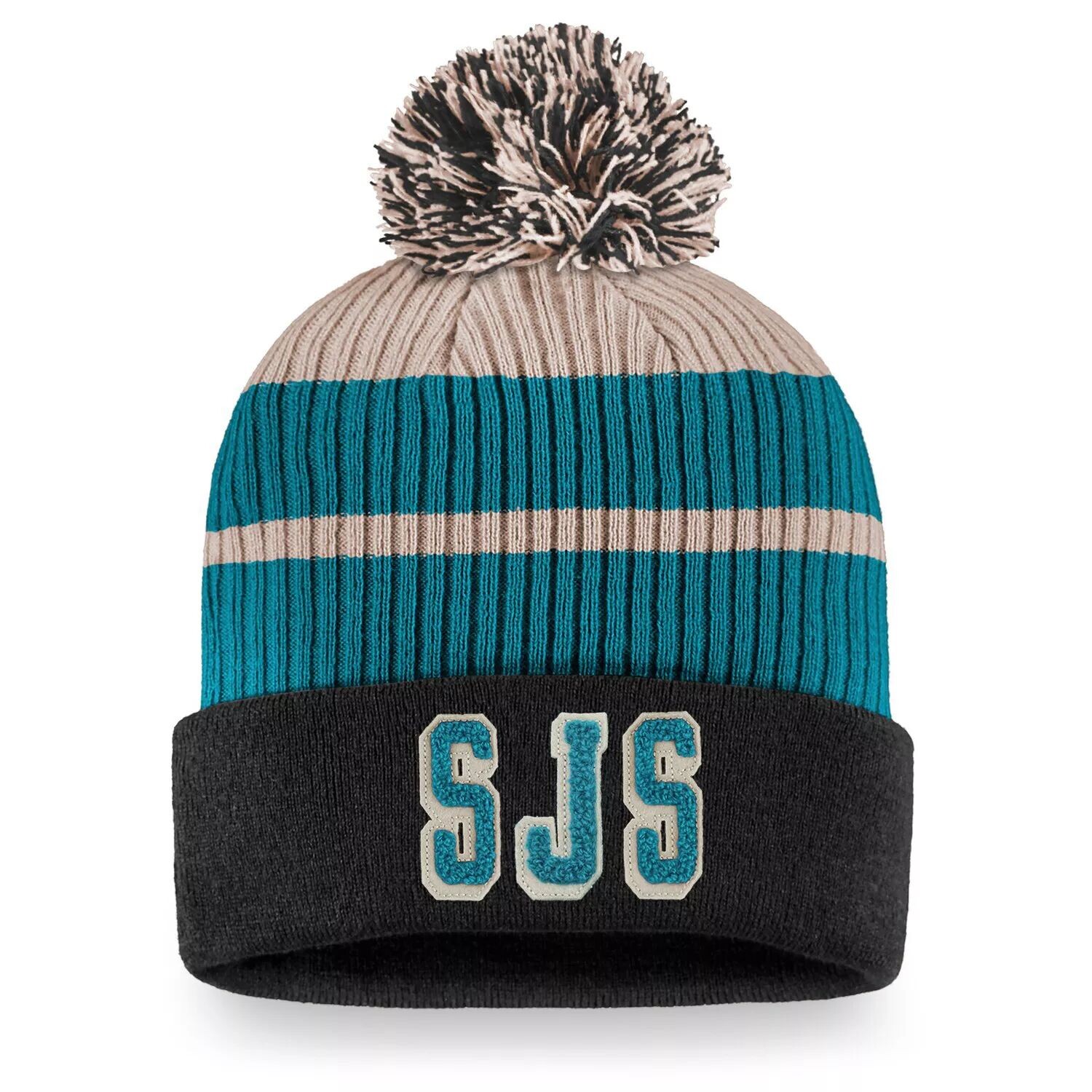 Мужская черная вязаная шапка с манжетами и помпоном Fanatics San Jose Sharks True Classics
Мужская черная вязаная шапка с манжетами и помпоном Fanatics San Jose Sharks True Classics