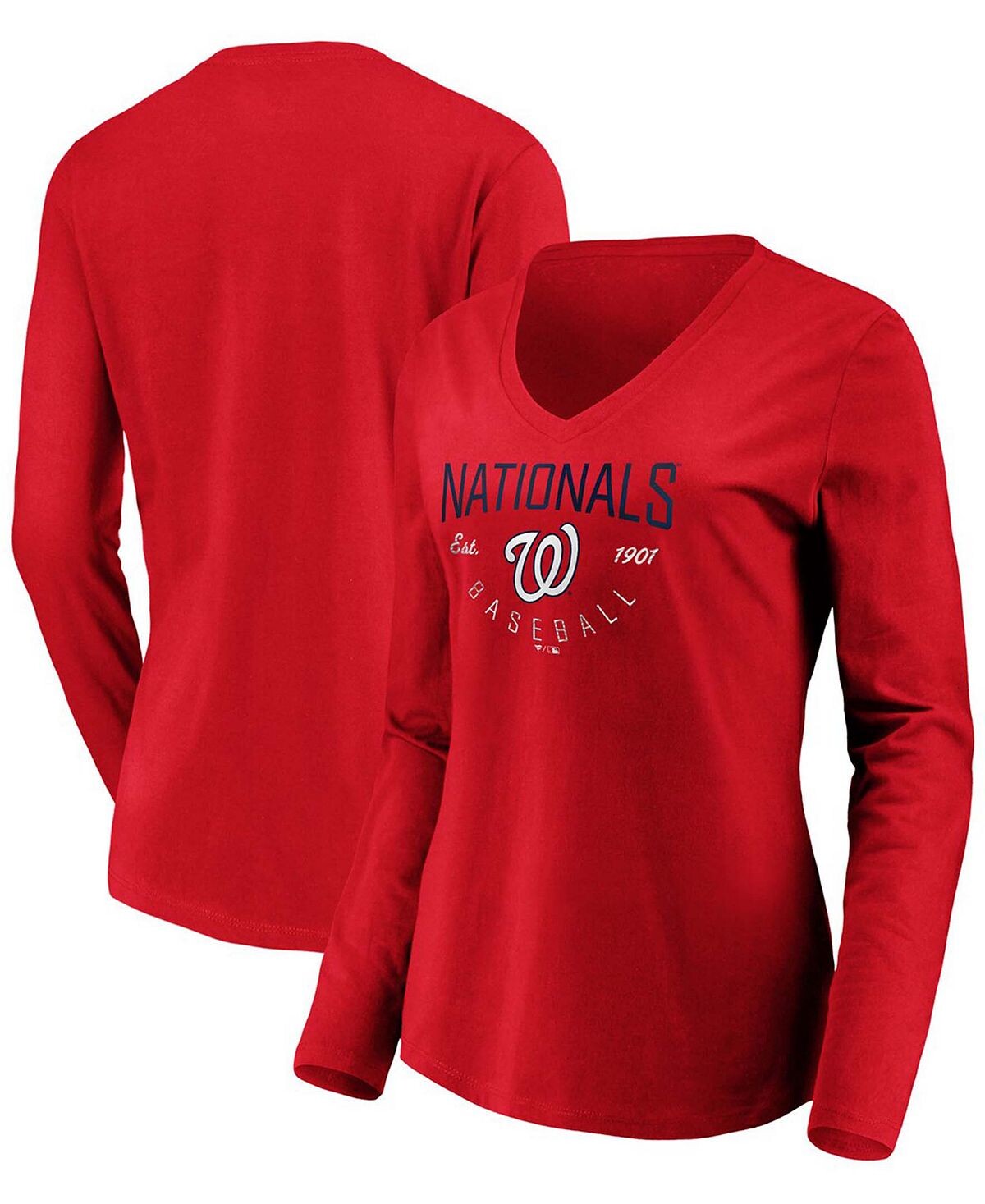Красная женская футболка Washington Nationals Core Live For It с v-образным вырезом и длинными рукавами Fanatics, красный
Красная женская футболка Washington Nationals Core Live For It с v-образным вырезом и длинными рукавами Fanatics, красный