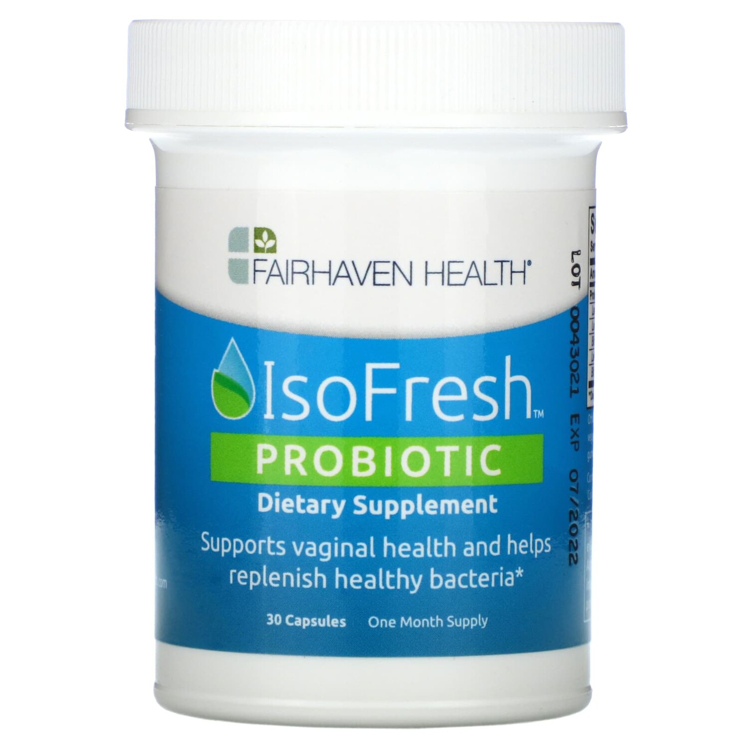 IsoFresh, пробиотик, для баланса в женском организме, 30 капсул, Fairhaven Health
IsoFresh, пробиотик, для баланса в женском организме, 30 капсул, Fairhaven Health