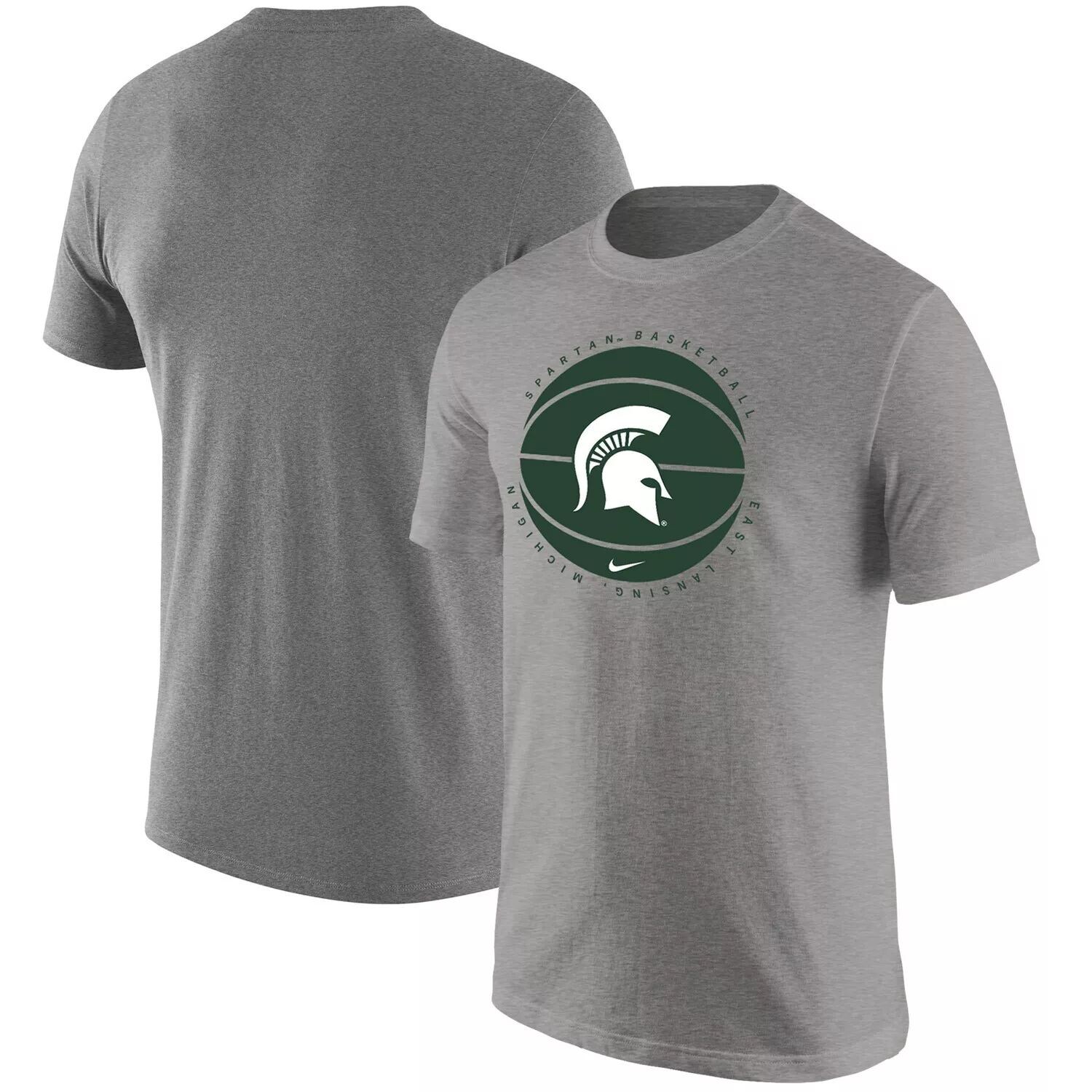 Мужская футболка с логотипом баскетбольной команды Michigan State Spartans Heather Grey Nike
Мужская футболка с логотипом баскетбольной команды Michigan State Spartans Heather Grey Nike