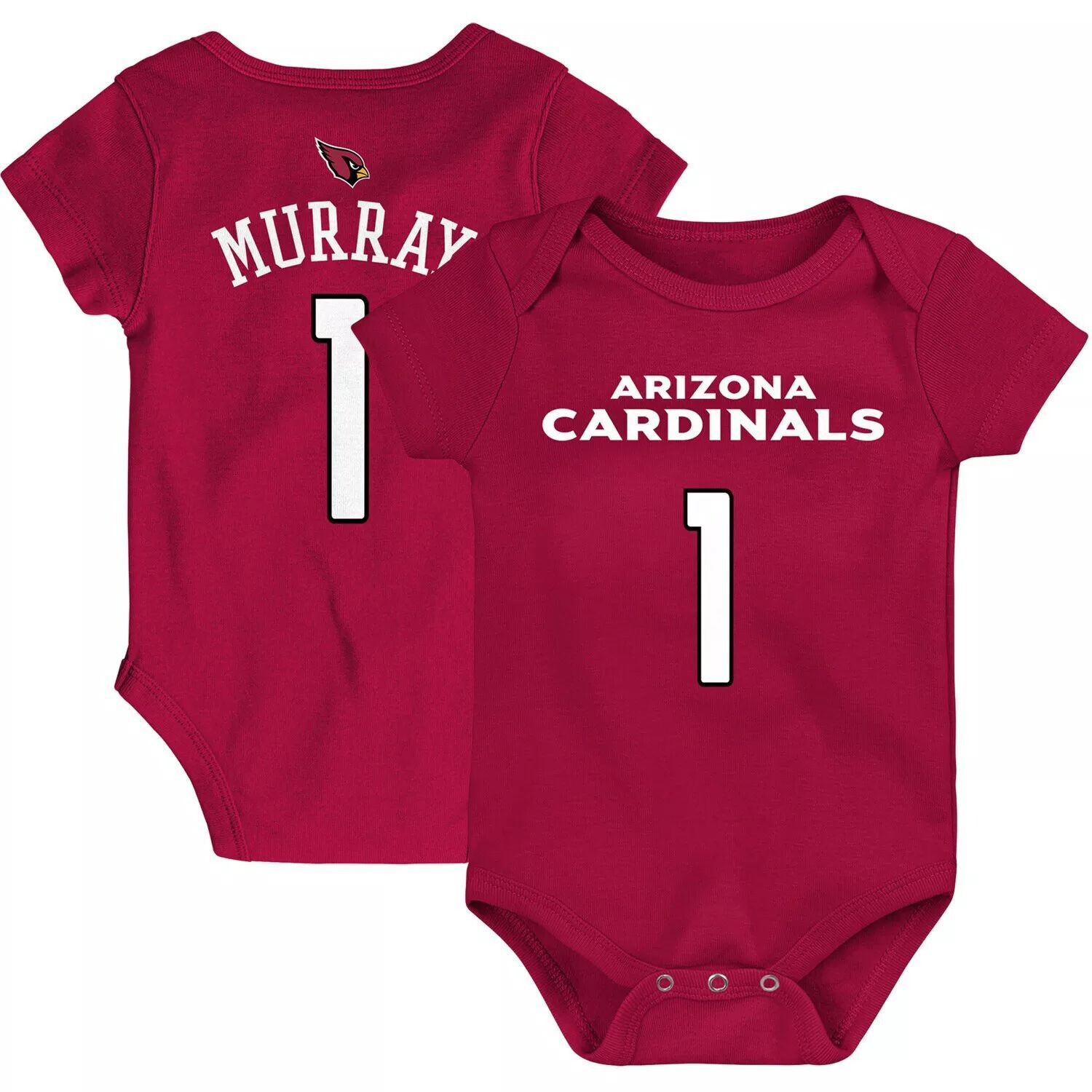 Боди для новорожденных и младенцев Kyler Murray Cardinal Arizona Cardinals Mainliner с именем и номером Outerstuff
Боди для новорожденных и младенцев Kyler Murray Cardinal Arizona Cardinals Mainliner с именем и номером Outerstuff