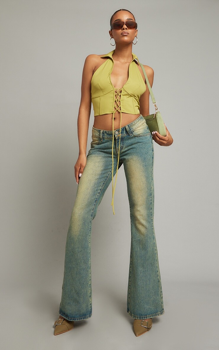 PrettyLittleThing Оливковый тканый корсет без рукавов со шнуровкой и воротником-стойкой
PrettyLittleThing Оливковый тканый корсет без рукавов со шнуровкой и воротником-стойкой