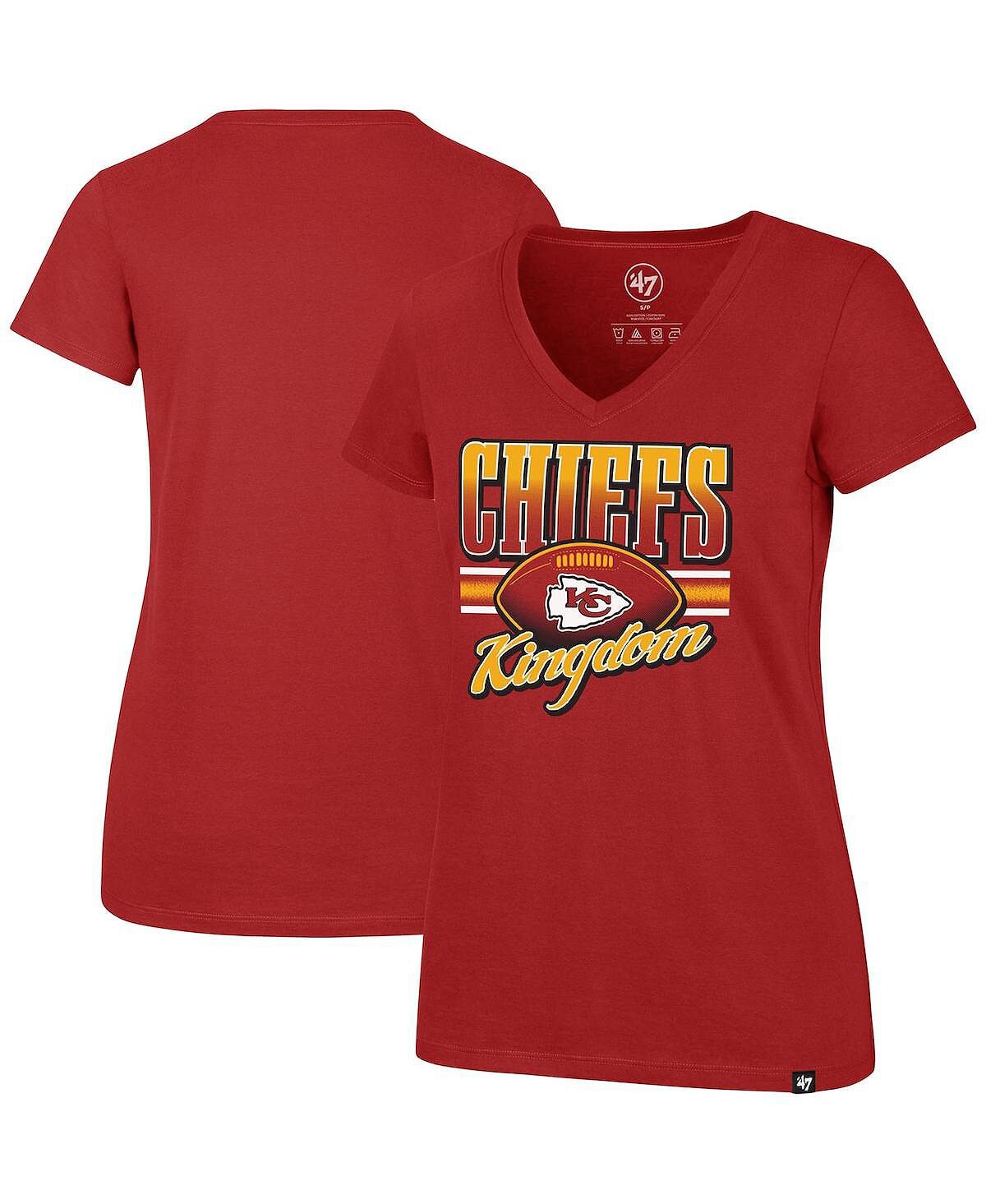 Красная женская футболка Kansas City Chiefs Team Regional Ultra Rival с v-образным вырезом '47 Brand, красный
Красная женская футболка Kansas City Chiefs Team Regional Ultra Rival с v-образным вырезом '47 Brand, красный
