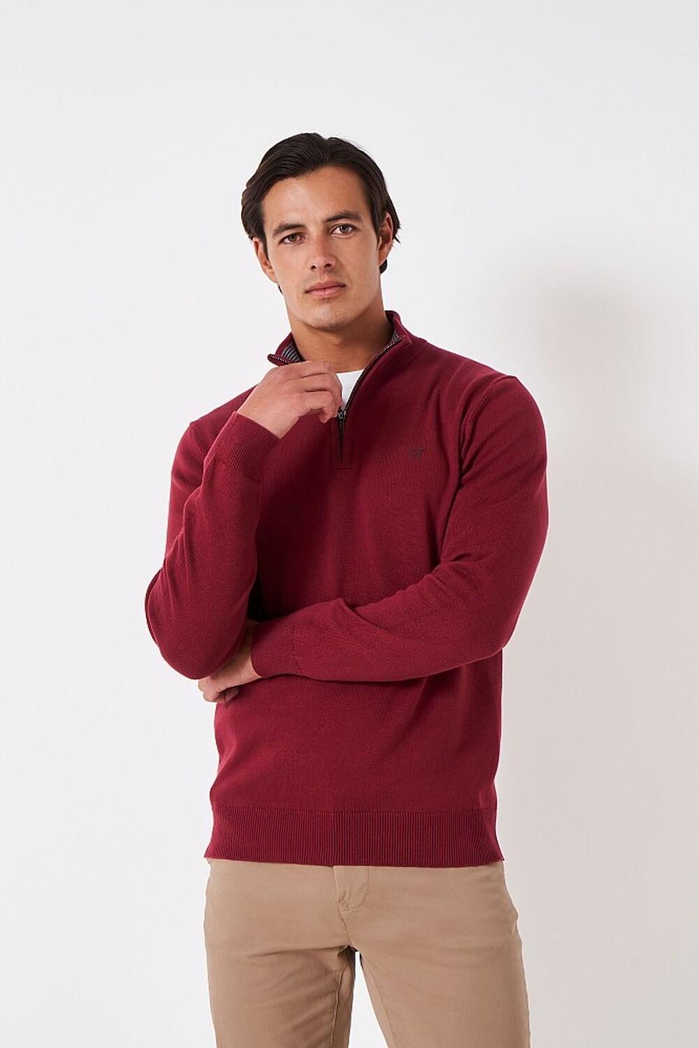 Бордовый хлопковый свитер от компании Crew Classic Crew Clothing Company, красный
Бордовый хлопковый свитер от компании Crew Classic Crew Clothing Company, красный
