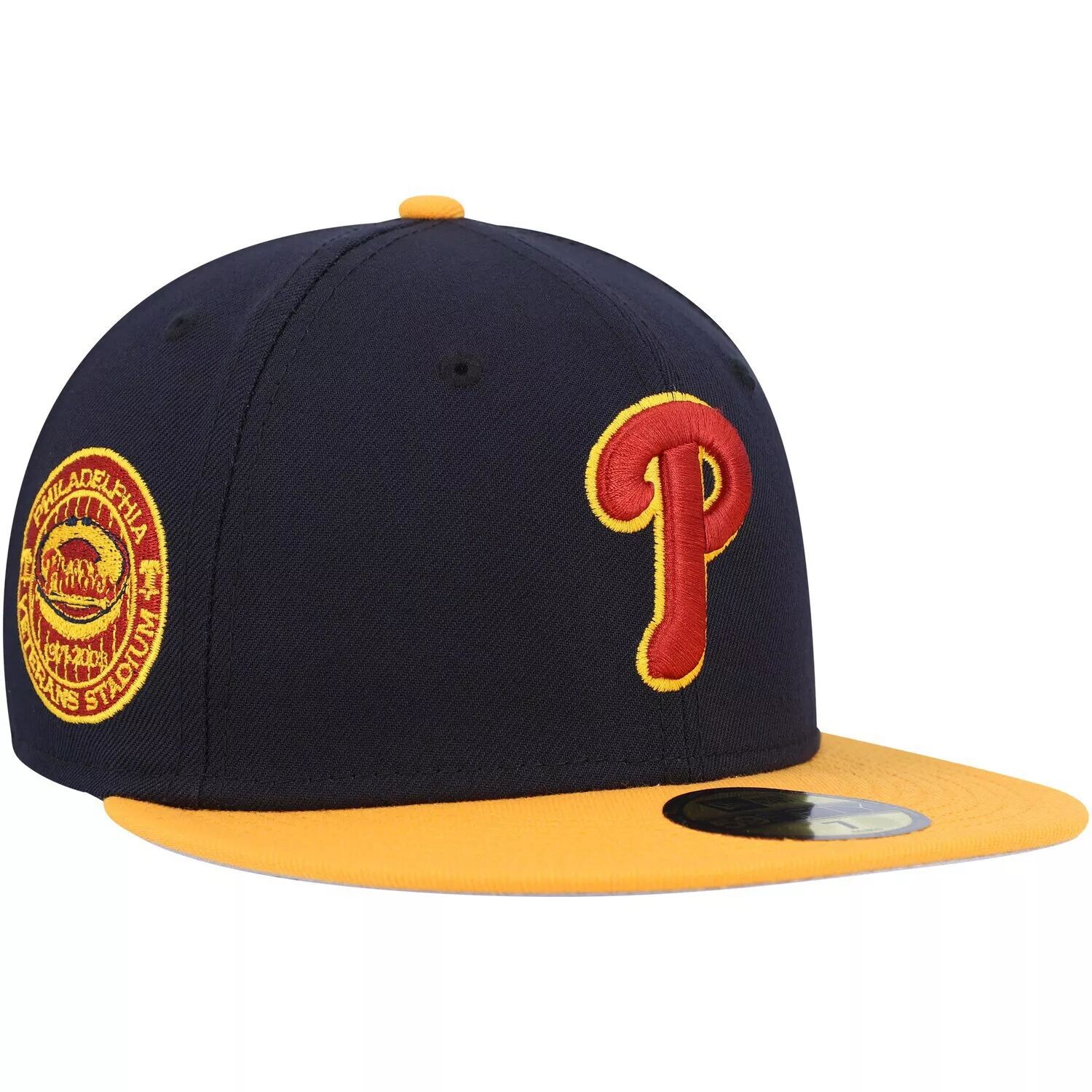 Мужская приталенная шляпа New Era Navy/Gold Philadelphia Phillies Primary Logo 59FIFTY
Мужская приталенная шляпа New Era Navy/Gold Philadelphia Phillies Primary Logo 59FIFTY
