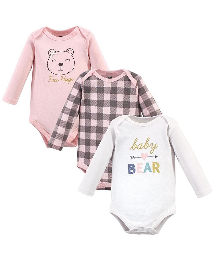 Хлопковые боди с длинными рукавами для маленьких девочек Baby Bear, 3 шт. Hudson Baby, розовый
Хлопковые боди с длинными рукавами для маленьких девочек Baby Bear, 3 шт. Hudson Baby, розовый