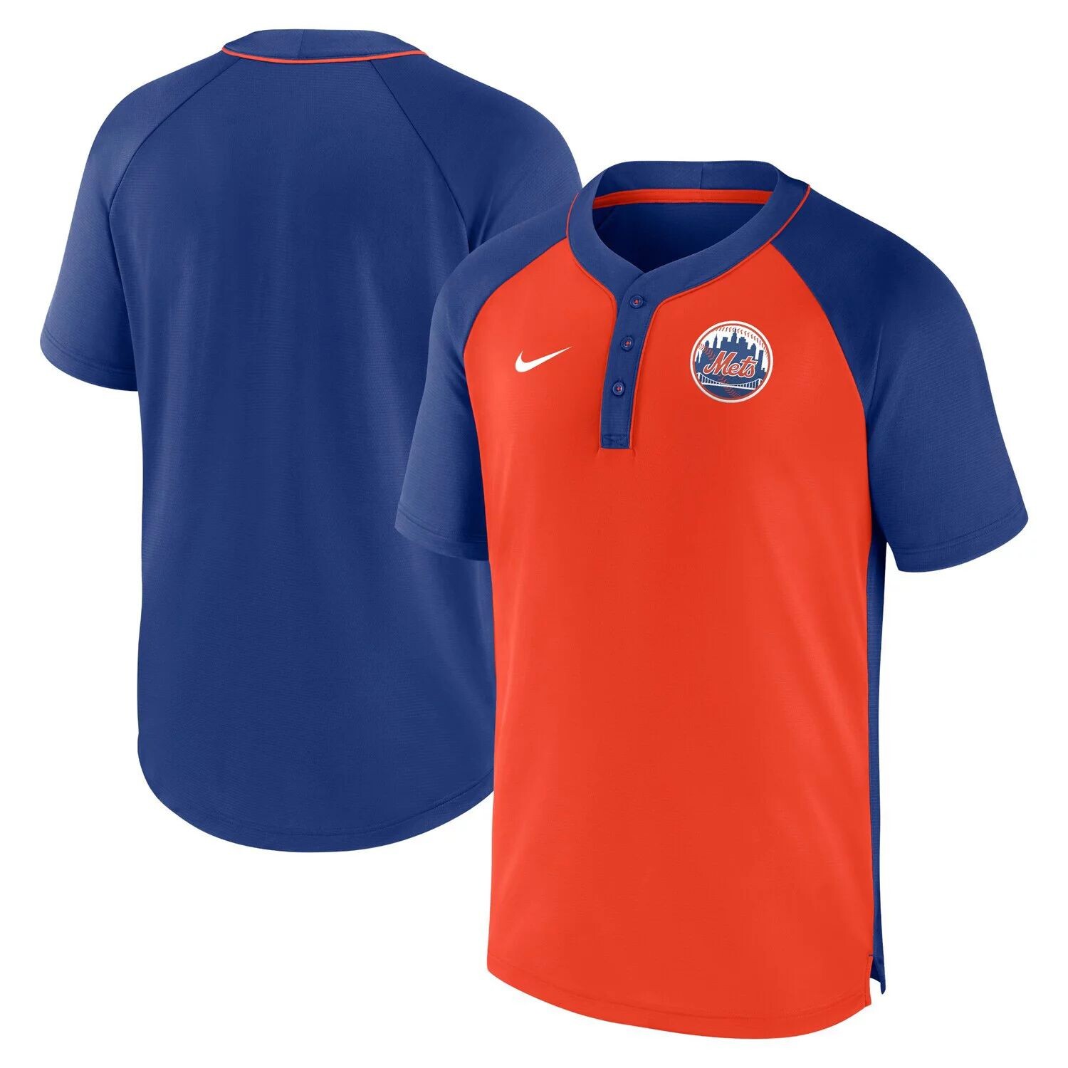Мужская футболка Nike Royal/оранжевая New York Mets City Plate Performance Henley Raglan
Мужская футболка Nike Royal/оранжевая New York Mets City Plate Performance Henley Raglan