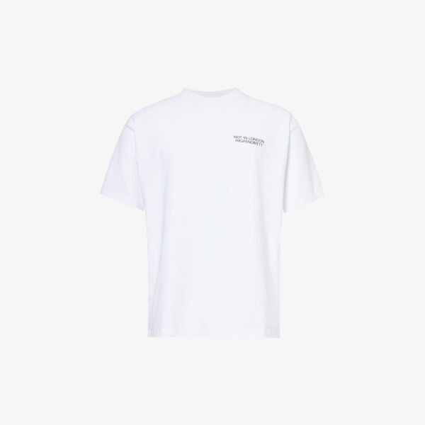Футболка not in london из хлопкового джерси с фирменным принтом Highsnobiety, белый
Футболка not in london из хлопкового джерси с фирменным принтом Highsnobiety, белый