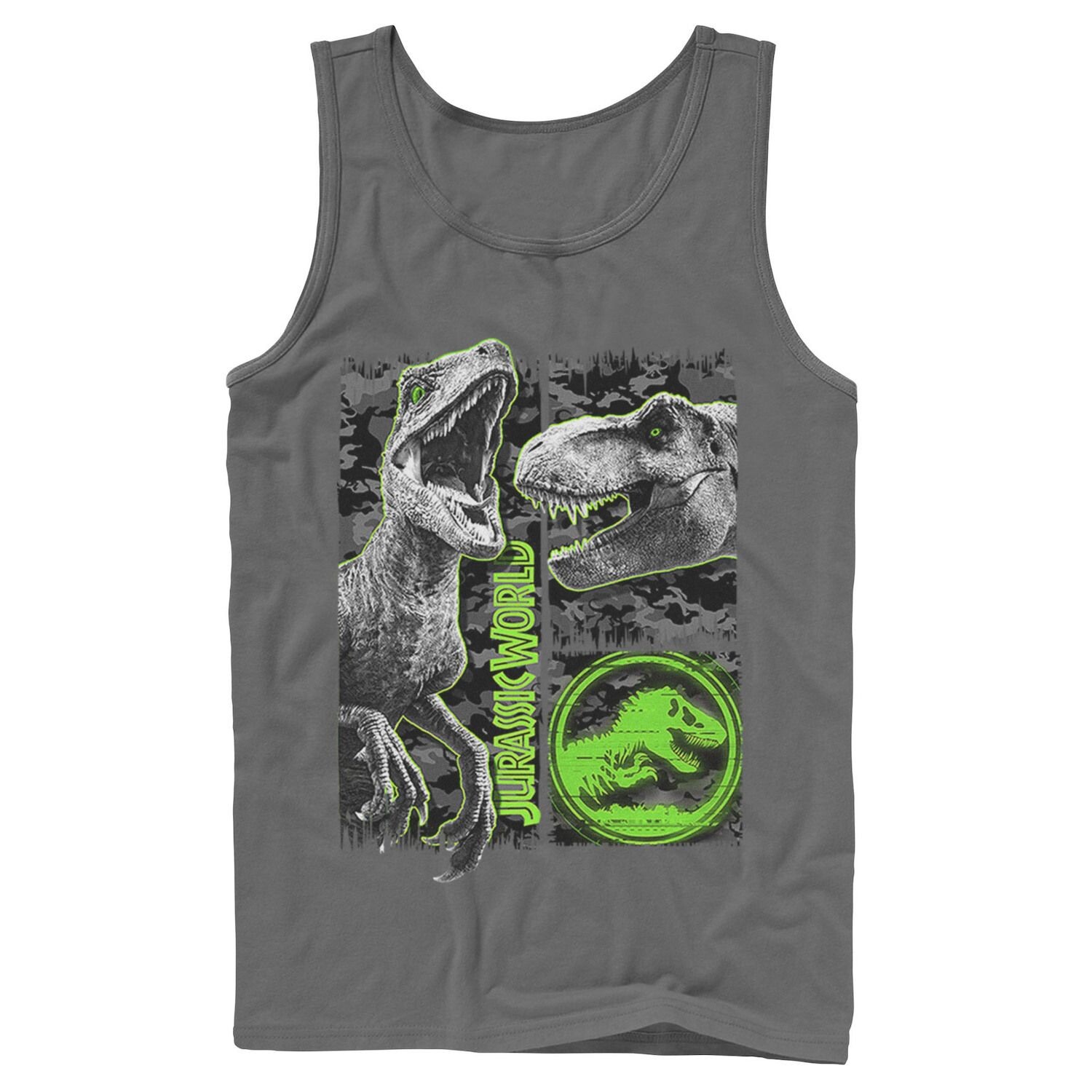 Мужская майка Jurassic World Two Raptor T-Rex с камуфляжным принтом и царапинами Licensed Character
Мужская майка Jurassic World Two Raptor T-Rex с камуфляжным принтом и царапинами Licensed Character