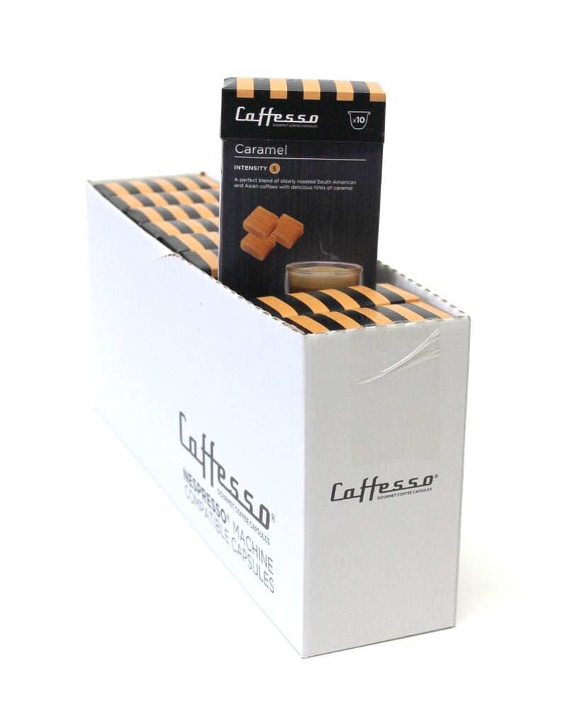 Caffesso Caramel PACK 100 шт. - 100% совместимые капсулы для кофемашин Nespresso, DeLonghi и Krups
Caffesso Caramel PACK 100 шт. - 100% совместимые капсулы для кофемашин Nespresso, DeLonghi и Krups