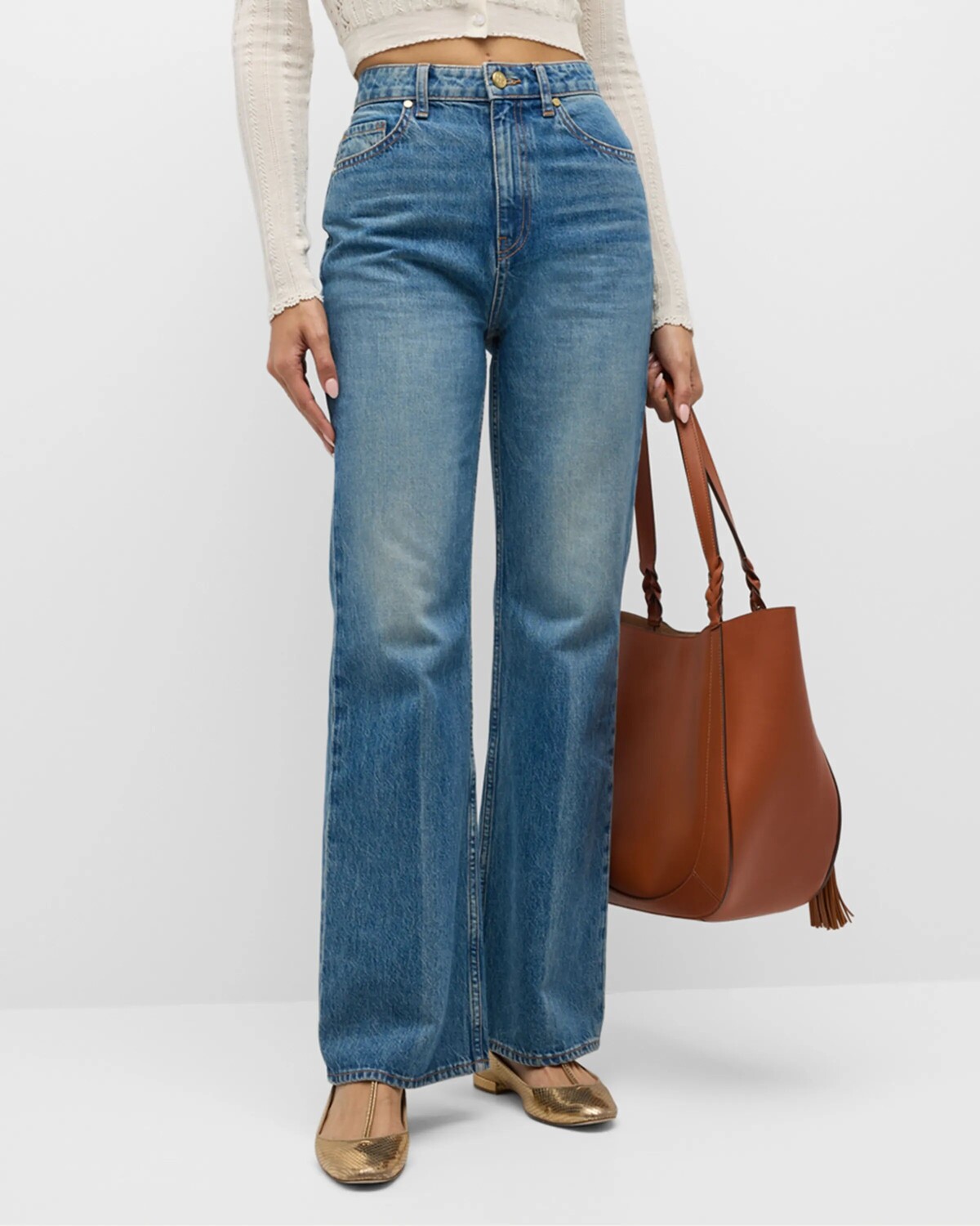Прямые джинсы из денима The Martine Ulla Johnson, цвет Danube Medium Indigo Wash
Прямые джинсы из денима The Martine Ulla Johnson, цвет Danube Medium Indigo Wash
