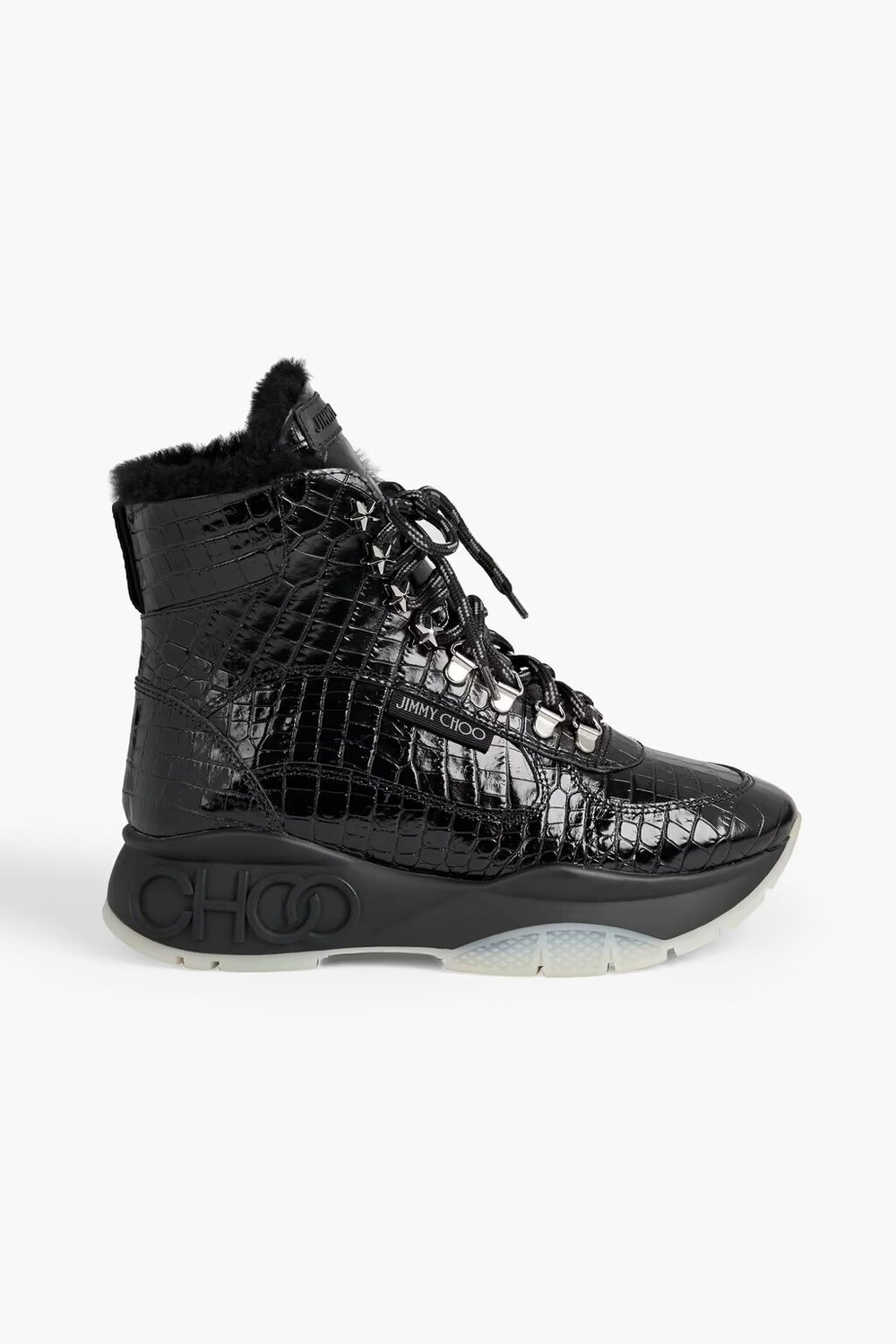 Ботильоны Inca из кожи с эффектом крокодила и увеличенной подошвой Jimmy Choo, черный
Ботильоны Inca из кожи с эффектом крокодила и увеличенной подошвой Jimmy Choo, черный