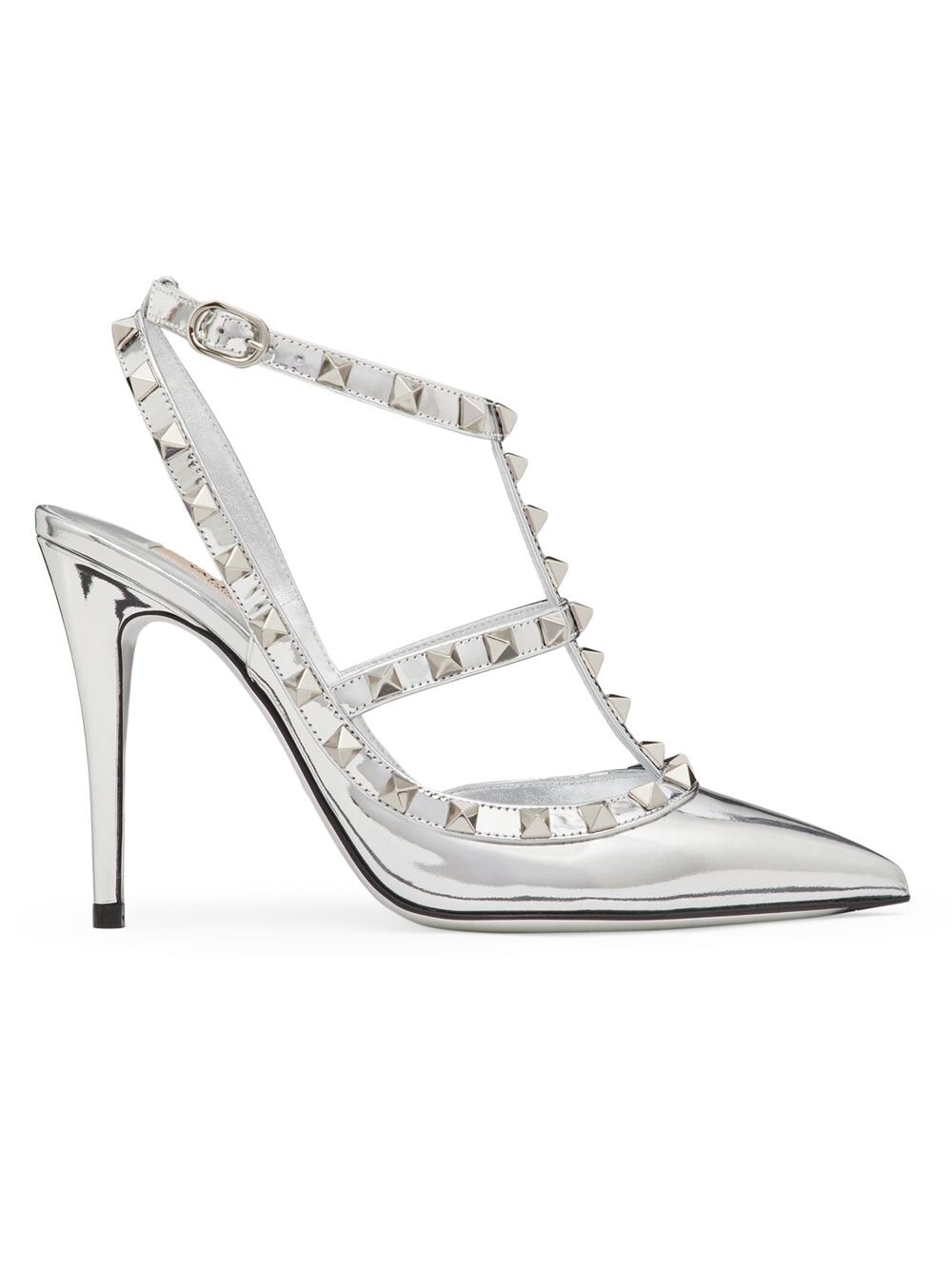 Туфли-лодочки Rockstud с зеркальным эффектом, ремешками и заклепками в тон Valentino Garavani, серебряный, Серый
Туфли-лодочки Rockstud с зеркальным эффектом, ремешками и заклепками в тон Valentino Garavani, серебряный, Серый