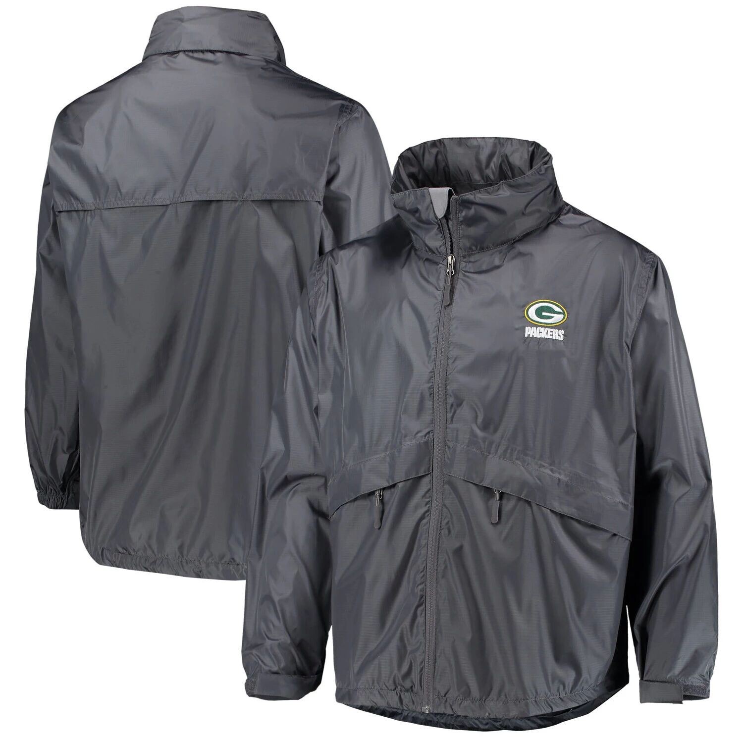 Мужская водонепроницаемая складная куртка с молнией во всю длину Dunbrooke Graphite Green Bay Packers Circle Sportsman
Мужская водонепроницаемая складная куртка с молнией во всю длину Dunbrooke Graphite Green Bay Packers Circle Sportsman