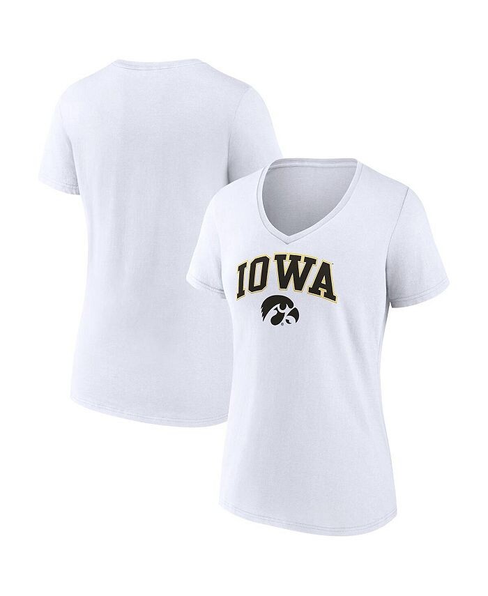 Женская белая футболка с v-образным вырезом с логотипом Iowa Hawkeyes Evergreen Campus Fanatics, белый
Женская белая футболка с v-образным вырезом с логотипом Iowa Hawkeyes Evergreen Campus Fanatics, белый