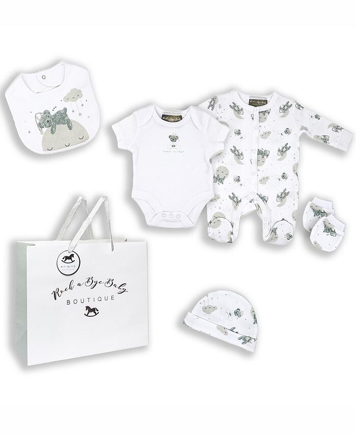 Подарок Sweet Dreams Bear Layette для мальчиков и девочек в сетчатой сумке, набор из 5 предметов Rock-A-Bye Baby Boutique, мультиколор
Подарок Sweet Dreams Bear Layette для мальчиков и девочек в сетчатой сумке, набор из 5 предметов Rock-A-Bye Baby Boutique, мультиколор