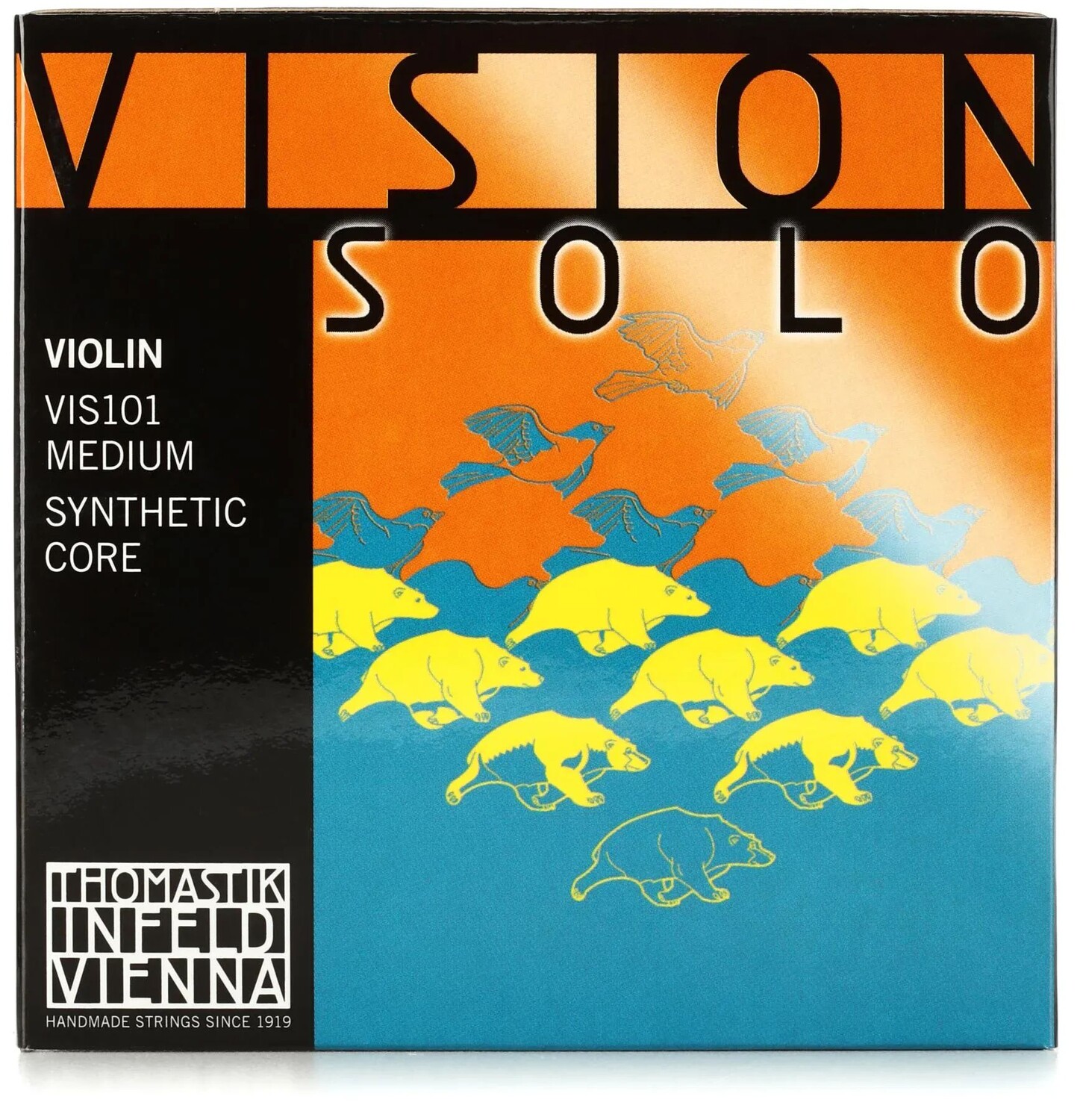 Thomastik-Infeld VIS101 Vision Набор струн для скрипки соло - размер 4/4 со струной D с серебряной обмоткой
Thomastik-Infeld VIS101 Vision Набор струн для скрипки соло - размер 4/4 со струной D с серебряной обмоткой