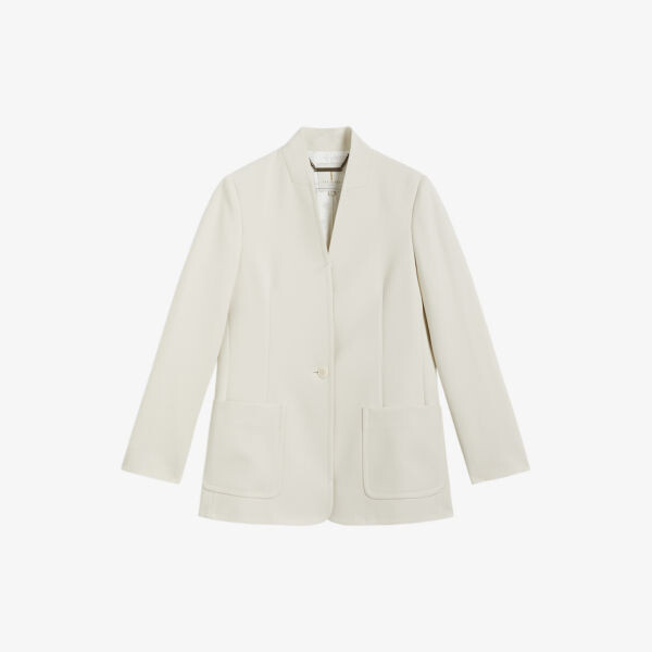 Однобортный пиджак без воротника Ambero из эластичной ткани Ted Baker, цвет natural
Однобортный пиджак без воротника Ambero из эластичной ткани Ted Baker, цвет natural