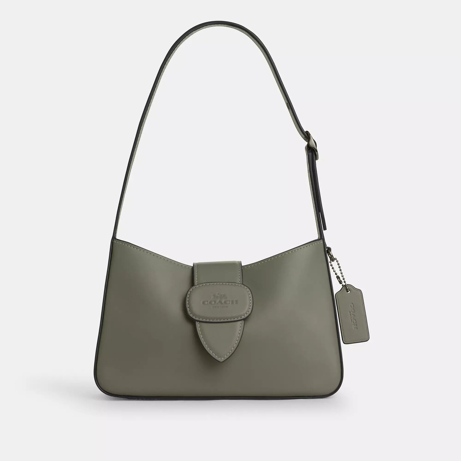 Сумка на плечо Coach Outlet Eliza с кожаной застежкой, цвет Gunmetal/Military Green
Сумка на плечо Coach Outlet Eliza с кожаной застежкой, цвет Gunmetal/Military Green