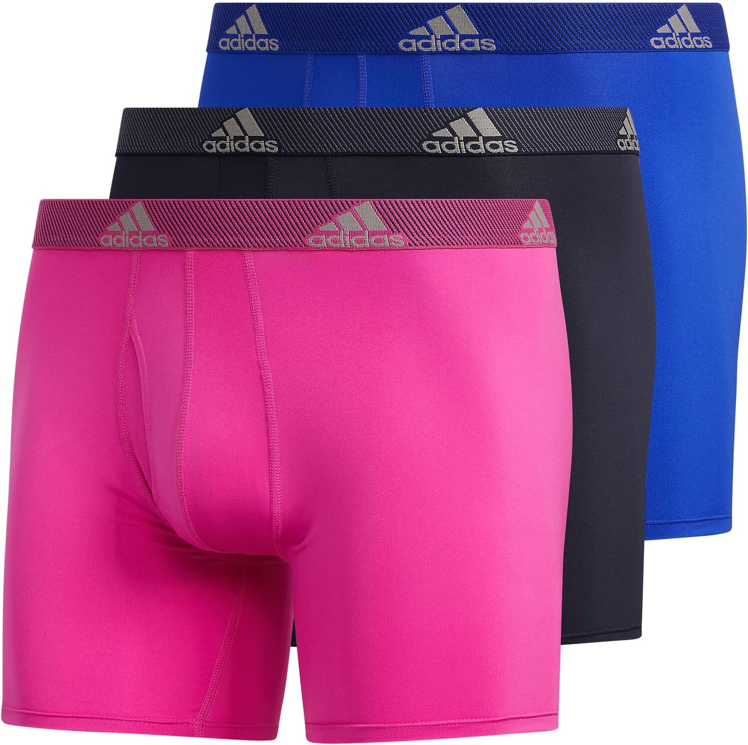 Комплект боксеров Performance из трех комплектов adidas, цвет Lucid Fuchsia Pink/Legend Ink Blue/Lucid Blue
Комплект боксеров Performance из трех комплектов adidas, цвет Lucid Fuchsia Pink/Legend Ink Blue/Lucid Blue
