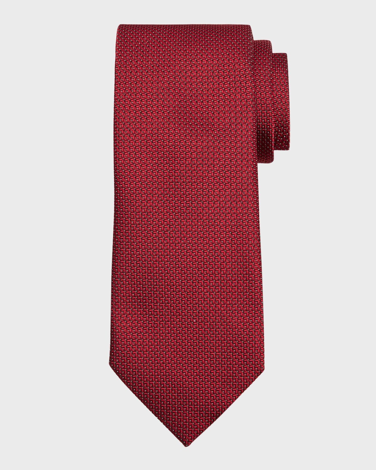 Мужской жаккардовый шелковый галстук с микрогеометрическим узором ZEGNA, цвет Medium Red
Мужской жаккардовый шелковый галстук с микрогеометрическим узором ZEGNA, цвет Medium Red