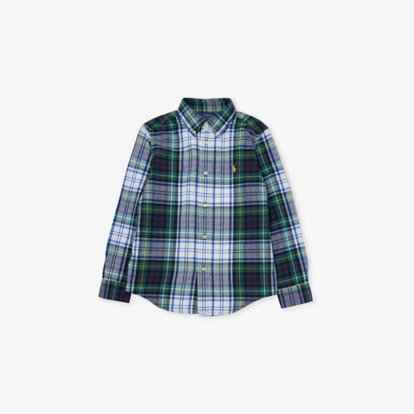 Рубашка для мальчика из хлопка с начесом и клетчатым узором Polo Ralph Lauren, белый
Рубашка для мальчика из хлопка с начесом и клетчатым узором Polo Ralph Lauren, белый