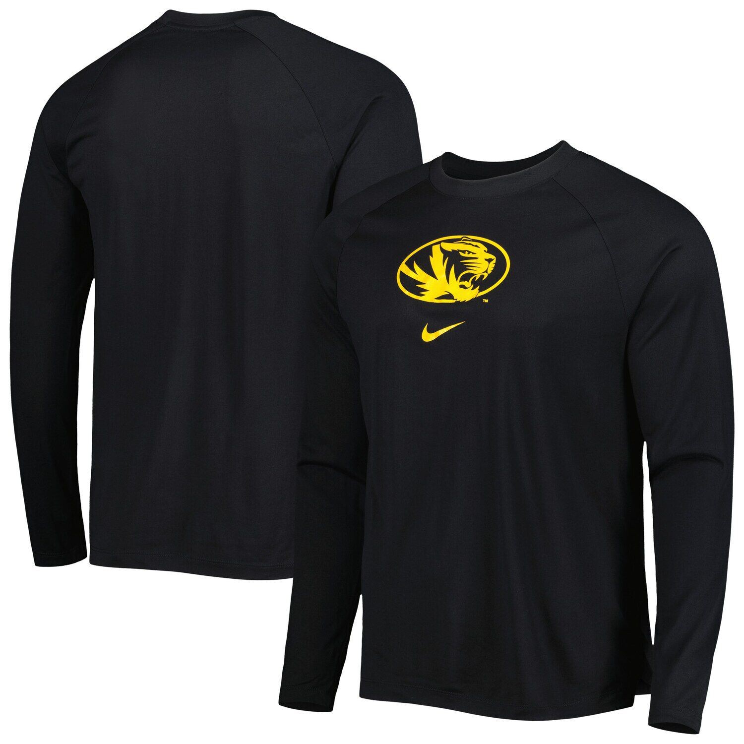 Мужская черная футболка с длинным рукавом Missouri Tigers Spotlight Raglan Performance Nike
Мужская черная футболка с длинным рукавом Missouri Tigers Spotlight Raglan Performance Nike