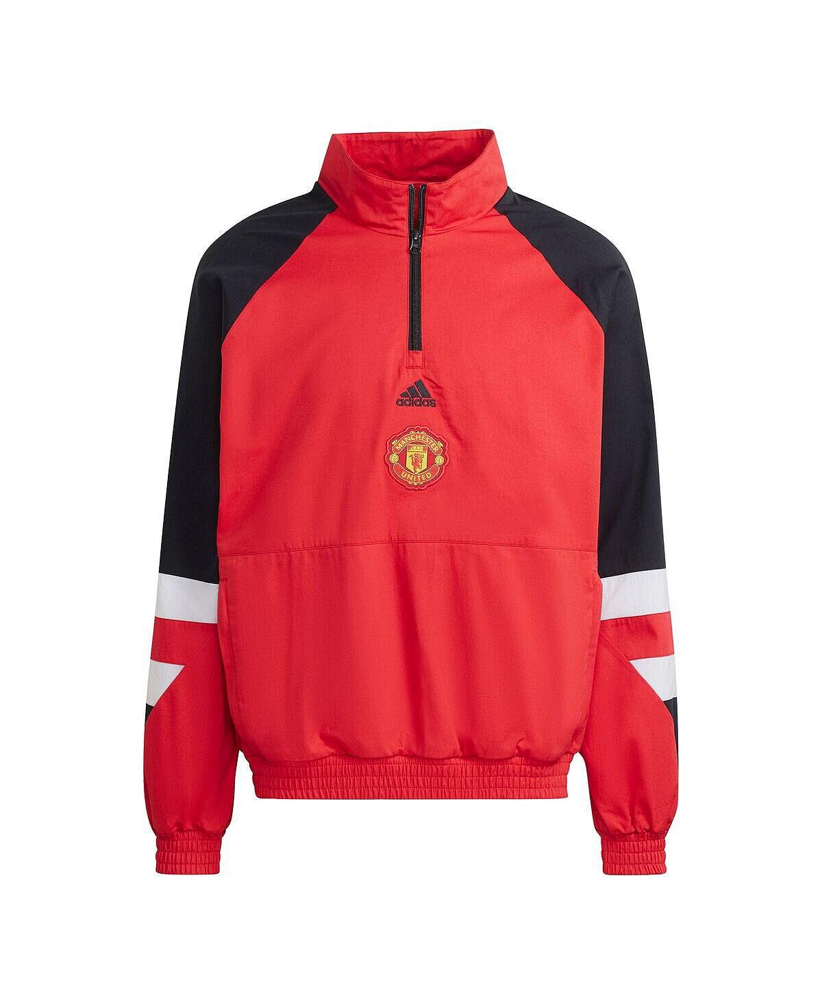 Мужская красная футболка с молнией на четверть реглан Manchester United Football Icon adidas, Красный
Мужская красная футболка с молнией на четверть реглан Manchester United Football Icon adidas, Красный
