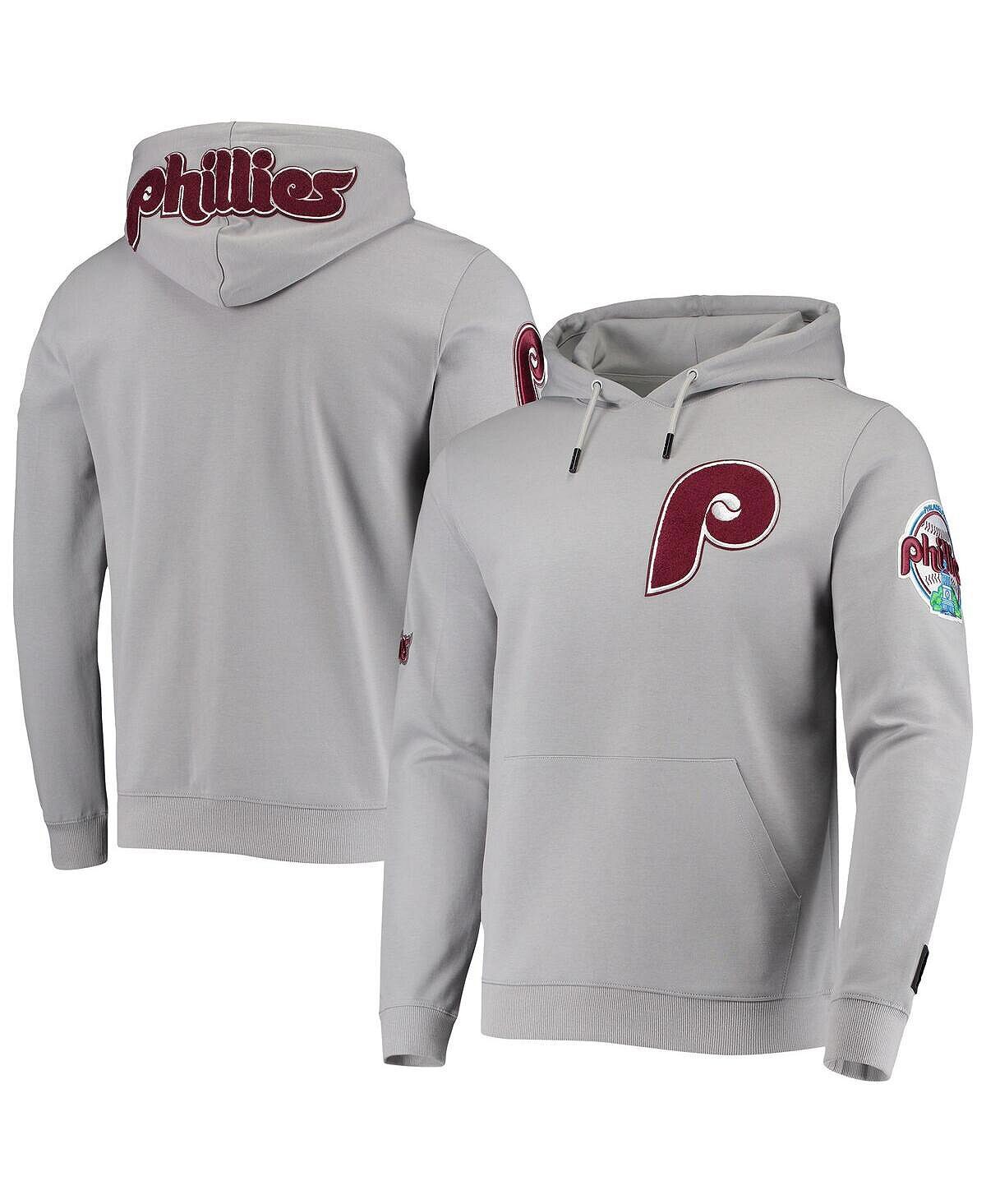 Мужской серый пуловер с капюшоном Philadelphia Phillies Team Logo Pro Standard
Мужской серый пуловер с капюшоном Philadelphia Phillies Team Logo Pro Standard