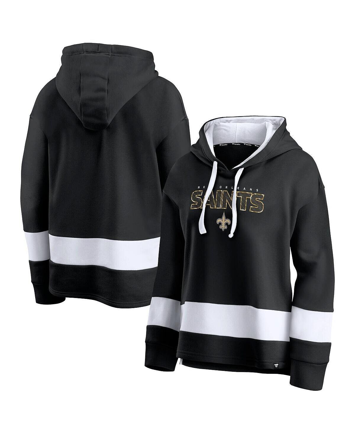 Женский фирменный черно-белый пуловер с капюшоном New Orleans Saints Colors of Pride с цветными блоками Fanatics, Черный
Женский фирменный черно-белый пуловер с капюшоном New Orleans Saints Colors of Pride с цветными блоками Fanatics, Черный