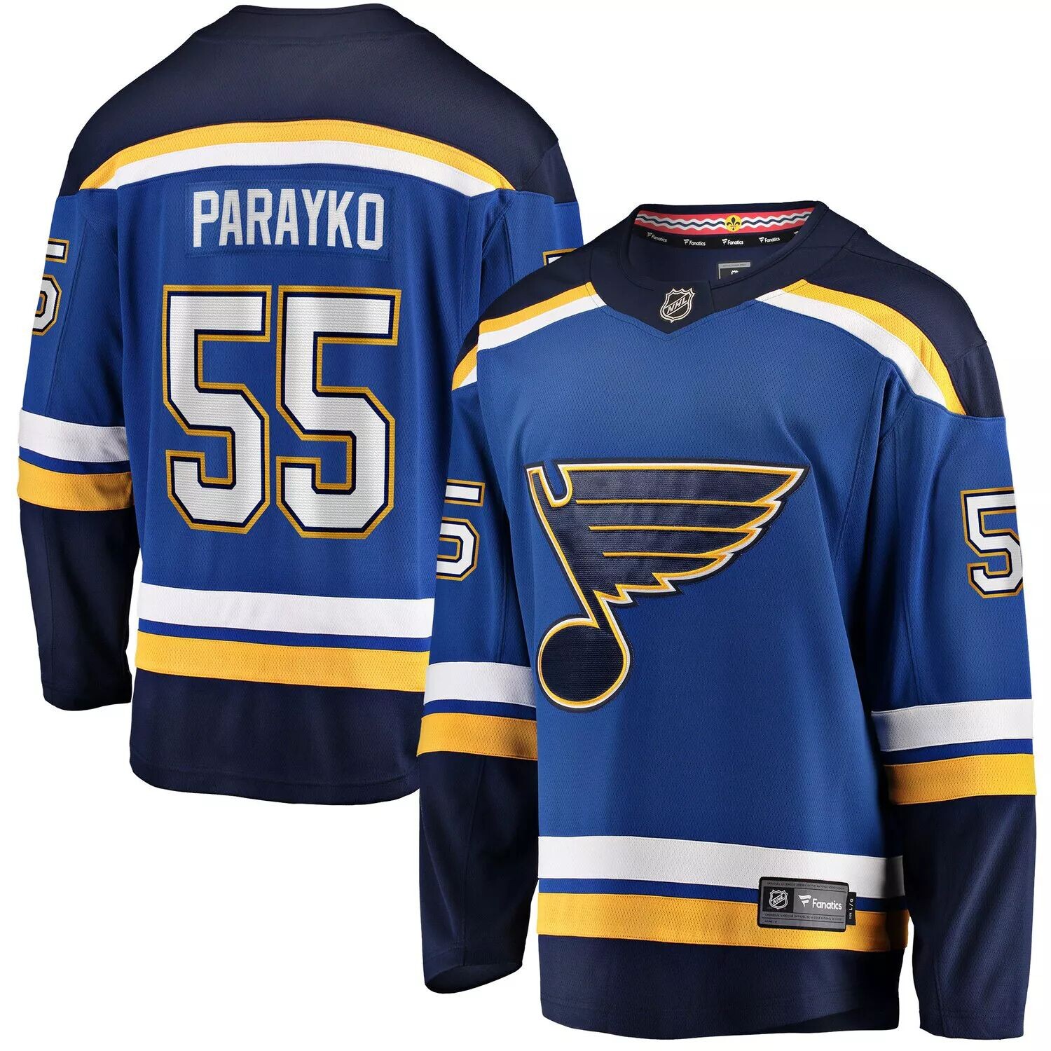 Мужское фирменное джерси Colton Parayko Blue St. Louis Blues Breakaway Player Fanatics
Мужское фирменное джерси Colton Parayko Blue St. Louis Blues Breakaway Player Fanatics