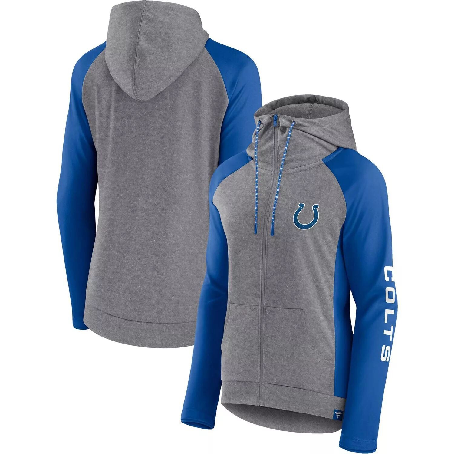 Женская толстовка с капюшоном Fanatics с логотипом Heather Grey/Royal Indianapolis Colts Blind Side реглан и молнией во всю длину Fanatics
Женская толстовка с капюшоном Fanatics с логотипом Heather Grey/Royal Indianapolis Colts Blind Side реглан и молнией во всю длину Fanatics
