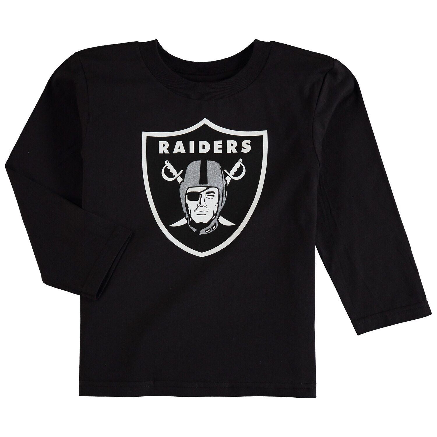 Футболка с длинным рукавом и логотипом команды Oakland Raiders Preschool Team — черная Outerstuff
Футболка с длинным рукавом и логотипом команды Oakland Raiders Preschool Team — черная Outerstuff