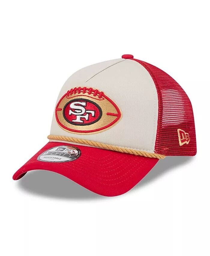 Мужская регулируемая кепка Stone/Scarlet San Francisco 49ers 2024 Sideline Historic 9FORTY A-Frame Trucker New Era, мультиколор
Мужская регулируемая кепка Stone/Scarlet San Francisco 49ers 2024 Sideline Historic 9FORTY A-Frame Trucker New Era, мультиколор