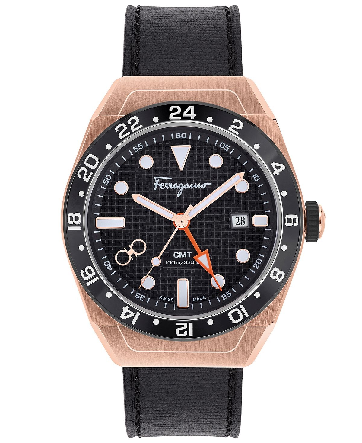 Мужские швейцарские часы SLX GMT с черным кожаным ремешком, 43 мм Salvatore Ferragamo
Мужские швейцарские часы SLX GMT с черным кожаным ремешком, 43 мм Salvatore Ferragamo