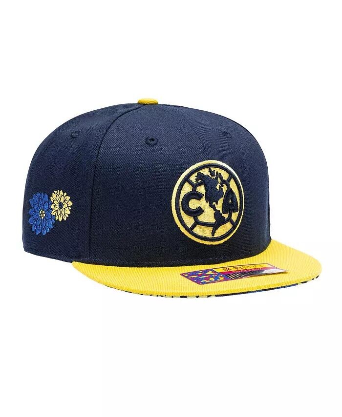 Мужская темно-синяя золотистая шляпа Club America Flor De Muerto Snapback Fan Ink, синий
Мужская темно-синяя золотистая шляпа Club America Flor De Muerto Snapback Fan Ink, синий