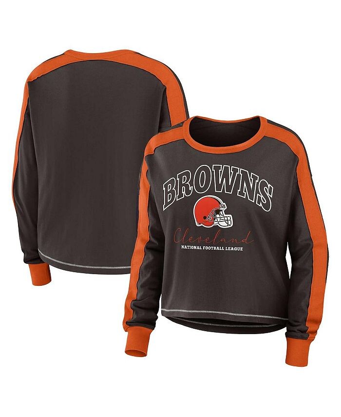 Женская коричневая футболка с длинными рукавами и цветными блоками Cleveland Browns больших размеров WEAR by Erin Andrews, коричневый
Женская коричневая футболка с длинными рукавами и цветными блоками Cleveland Browns больших размеров WEAR by Erin Andrews, коричневый