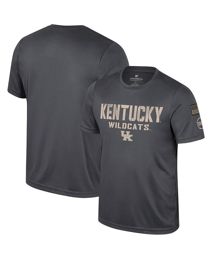 Мужская темно-серая футболка Kentucky Wildcats OHT в военном стиле с благодарностью Colosseum, серый
Мужская темно-серая футболка Kentucky Wildcats OHT в военном стиле с благодарностью Colosseum, серый