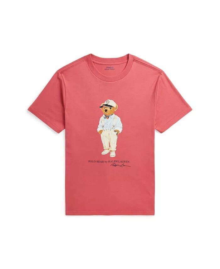Футболка-поло Big Boys из хлопкового джерси с медведем Polo Ralph Lauren, красный
Футболка-поло Big Boys из хлопкового джерси с медведем Polo Ralph Lauren, красный