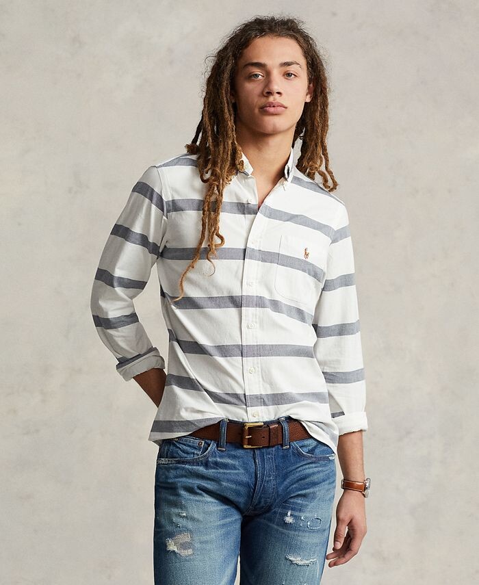 Мужская оксфордская рубашка классического кроя в мелкую клетку Polo Ralph Lauren, тан/бежевый
Мужская оксфордская рубашка классического кроя в мелкую клетку Polo Ralph Lauren, тан/бежевый