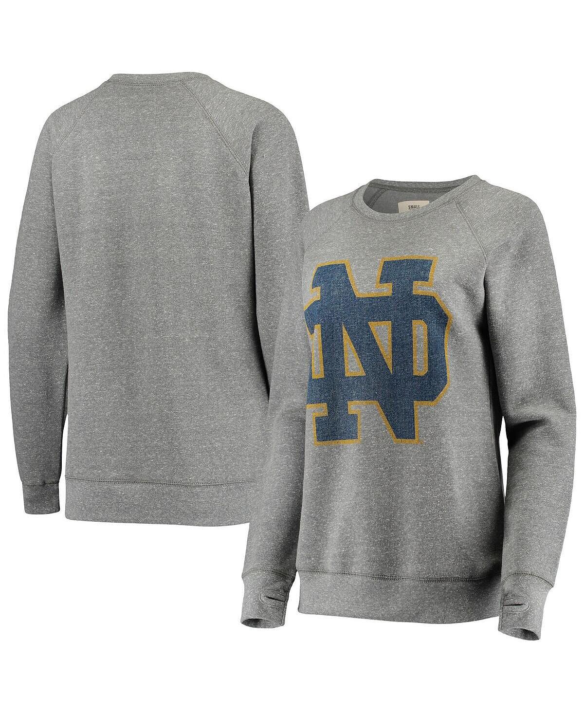 Женский серый флисовый свитшот Notre Dame Fighting Irish с большим логотипом Knobi Pressbox
Женский серый флисовый свитшот Notre Dame Fighting Irish с большим логотипом Knobi Pressbox