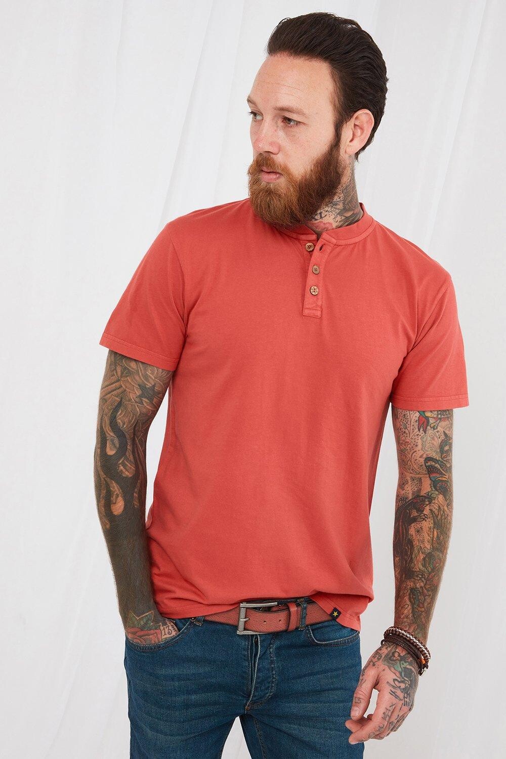 Классическая футболка Henley с короткими рукавами на пуговицах Joe Browns, оранжевый
Классическая футболка Henley с короткими рукавами на пуговицах Joe Browns, оранжевый