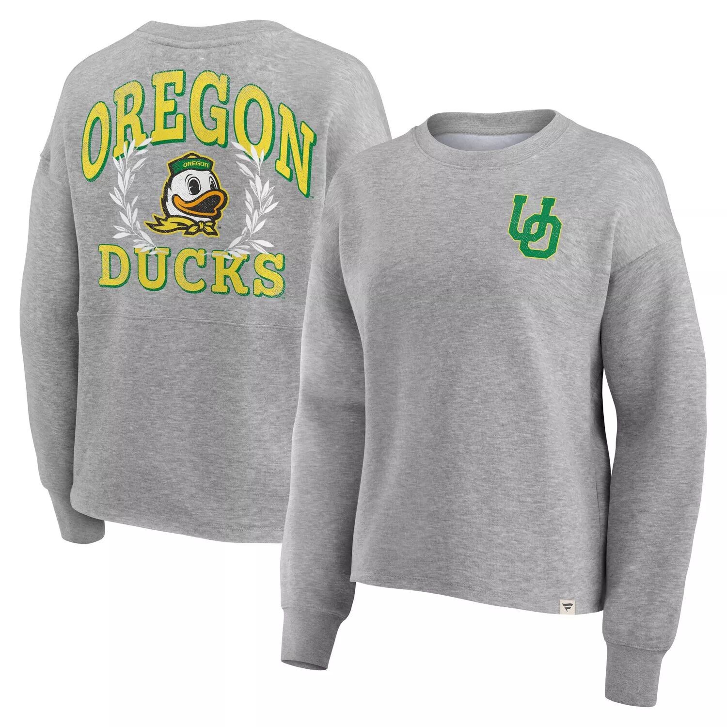 Женский пуловер с логотипом Fanatics Heather Grey Oregon Ducks Ready Play Crew Fanatics
Женский пуловер с логотипом Fanatics Heather Grey Oregon Ducks Ready Play Crew Fanatics